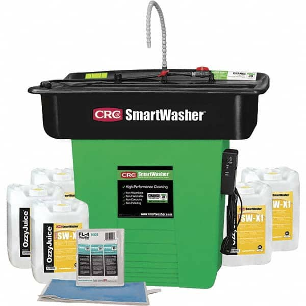 CRC - 25 Gal Free Standing Water-Based Mobile Parts Washer Kit - Eagle Tool & Supply