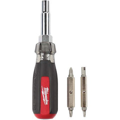 Milwaukee Tool - Bit Screwdrivers Type: Multi-Bit Screwdriver Tip Type: Phillips ; Square; Slotted - Eagle Tool & Supply