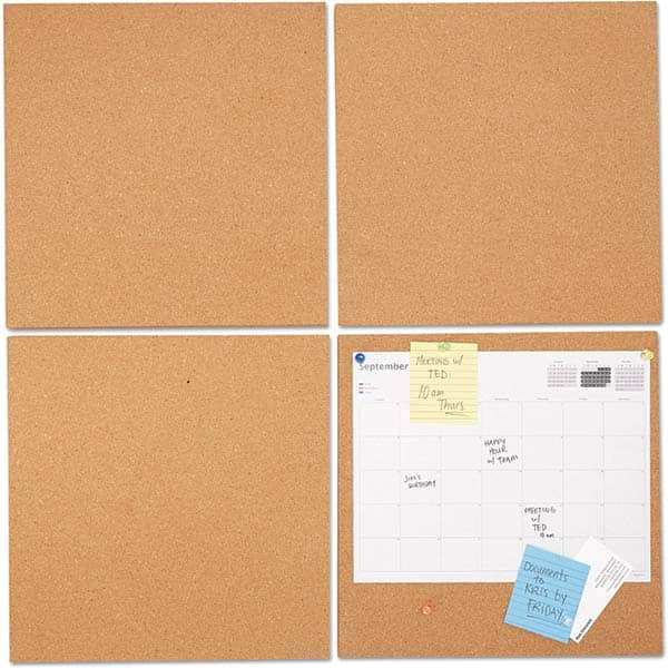 UNIVERSAL - Cork Bulletin Boards Style: Bulletin Color: Brown - Eagle Tool & Supply