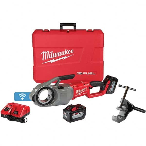 Milwaukee Tool - Power Pipe Threaders Type: Cordless Pipe Threader Voltage: 18 - Eagle Tool & Supply