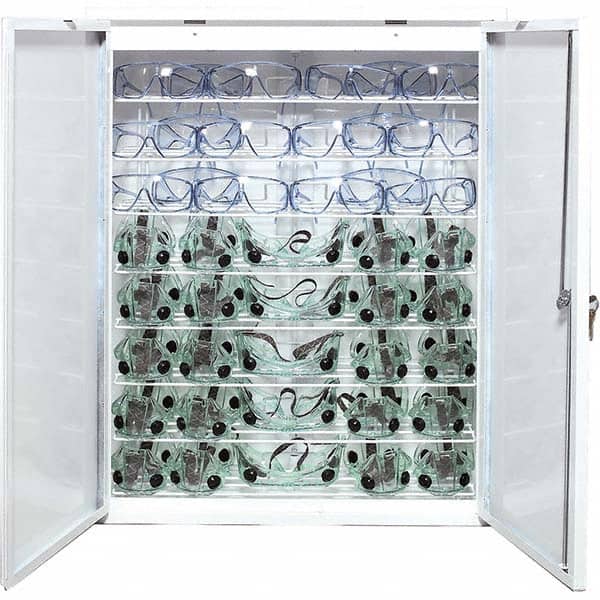 Sellstrom - Eyewear Dispensers Dispenser Type: Safety Glasses/Goggles Style: Cabinet w/ Individual Compartments - Eagle Tool & Supply