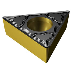 TCMT221-PM 4415 Carbide Turning Insert Al2O3/TiN/TiCN Finish, Neutral, 1/4″ Inscribed Circle, 0.0156″ Corner Radius, 1/8″ Thick, 60° Trigon