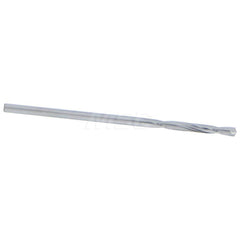 Screw Machine Length Drill Bit: 0.152″ Dia, 135 °, Solid Carbide Bright/Uncoated, Right Hand Cut, Straight-Cylindrical Shank