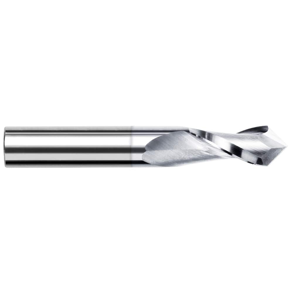 Harvey Tool - 1/8" Diam, 1/2" LOC, 2 Flute, 90° Point Angle, Solid Carbide Mill Drill - Exact Industrial Supply