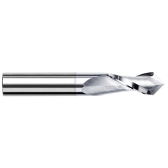 Harvey Tool - 1/8" Diam, 1/2" LOC, 2 Flute, 90° Point Angle, Solid Carbide Mill Drill - Exact Industrial Supply