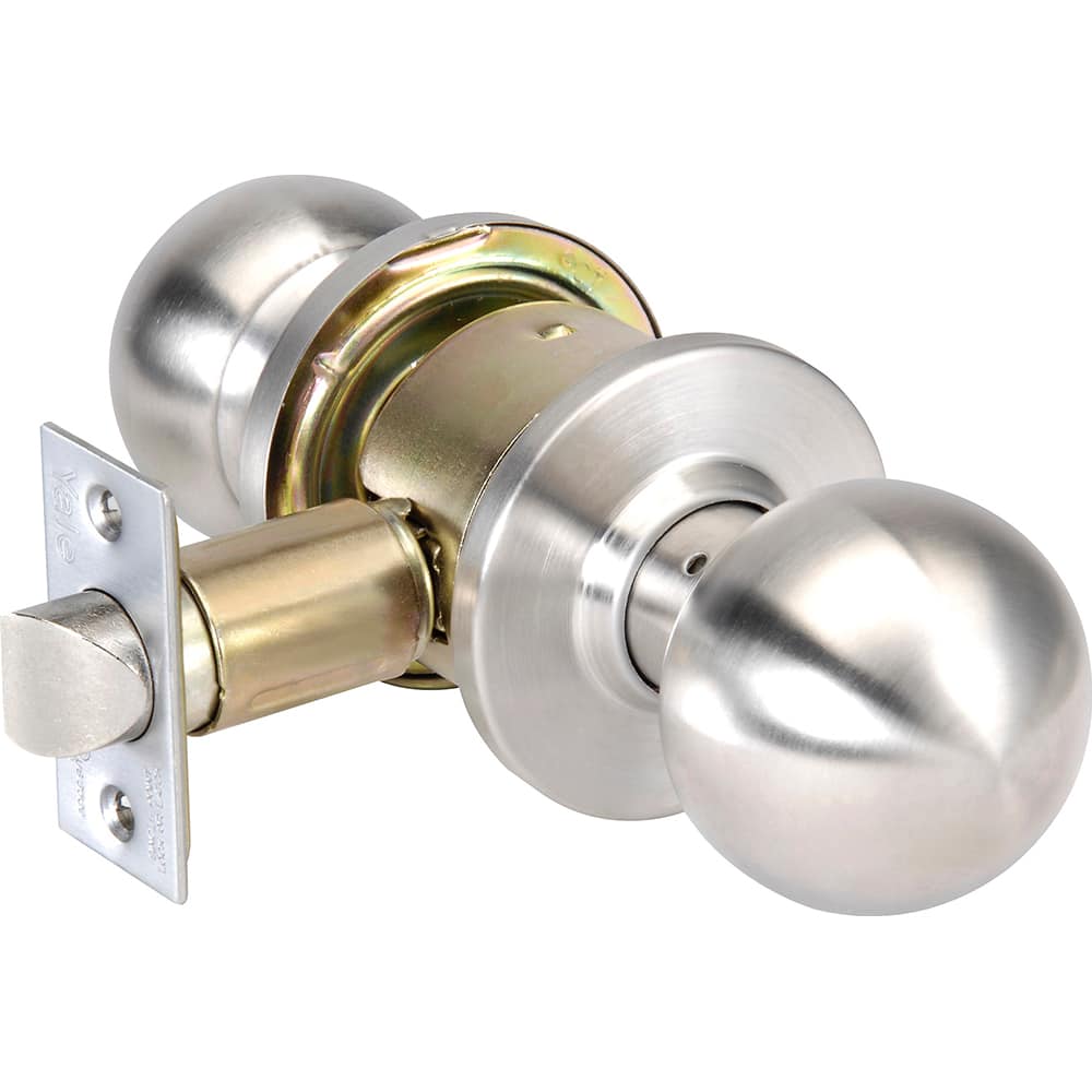 Yale - Lever Locksets; Door Thickness: 1-3/4 (Inch); Door Thickness: 1-3/4 ; Back Set: 2-3/4 (Inch); For Use With: Doors ; Finish/Coating: Satin Stainless Steel ; Special Item Information: Passage or Closet Latch Function - Exact Industrial Supply