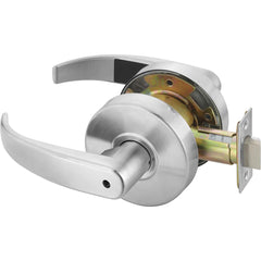 Yale - Lever Locksets; Door Thickness: 1-3/4 (Inch); Door Thickness: 1-3/4 ; Back Set: 2-3/4 (Inch); For Use With: Lavatory or Other Privacy Doors ; Finish/Coating: Satin Chrome ; Special Item Information: Privacy; Bedroom or Bath Lock Function - Exact Industrial Supply