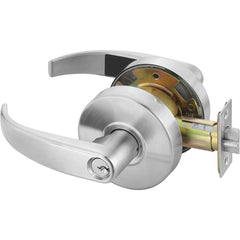 Yale - Lever Locksets; Door Thickness: 1-3/4 (Inch); Door Thickness: 1-3/4 ; Back Set: 2-3/4 (Inch); For Use With: Entrance; General Home or Office Doors ; Finish/Coating: Satin Chrome ; Cylinder Type: 6 Pin Schlage C Keway, Keyed - Exact Industrial Supply