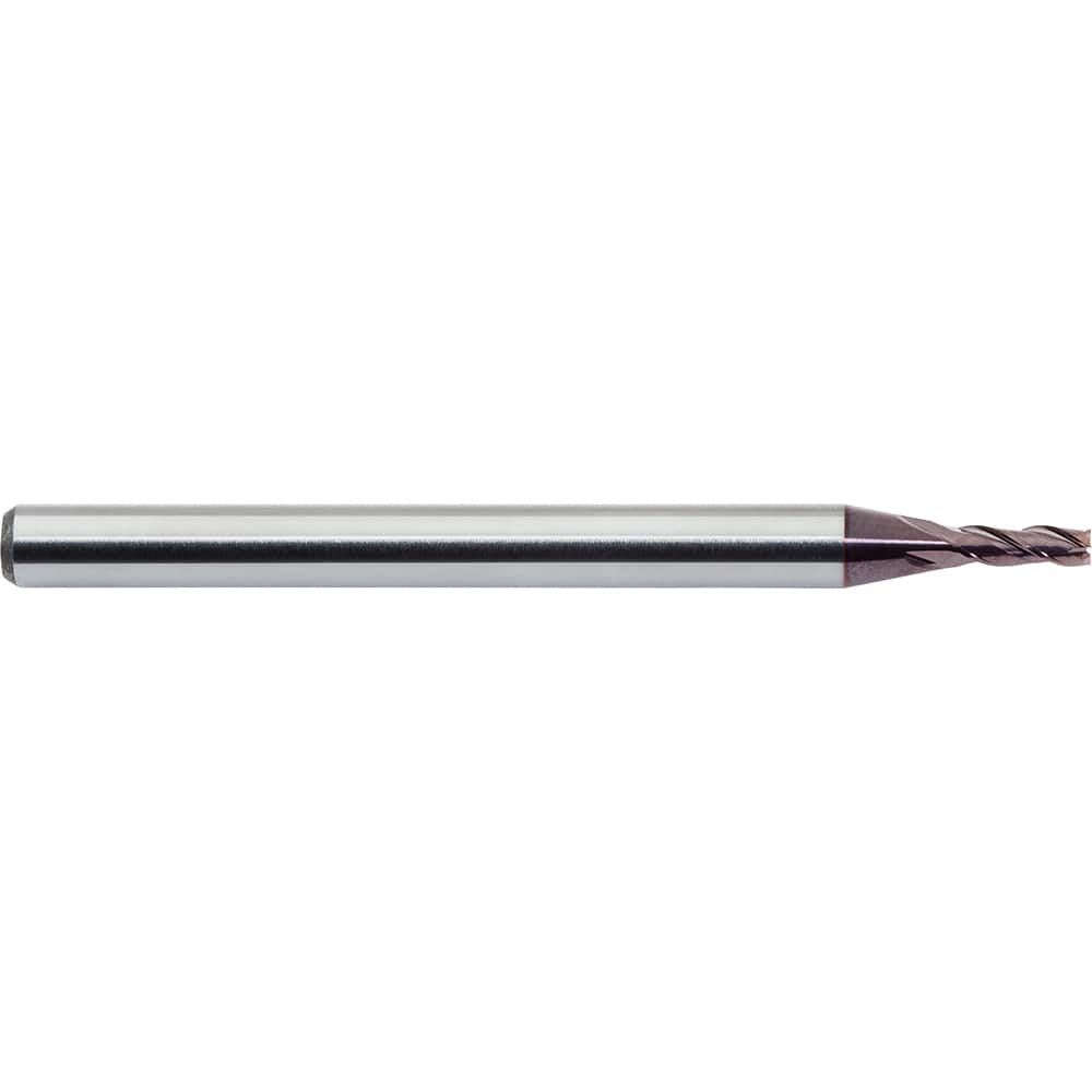 M.A. Ford - Square End Mills; Mill Diameter (mm): 1.00 ; Mill Diameter (Decimal Inch): 0.0394 ; Number of Flutes: 3 ; Length of Cut (mm): 1.5000 ; Length of Cut (Decimal Inch): 0.0591 ; Material: Solid Carbide - Exact Industrial Supply