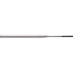 M.A. Ford - Square End Mills; Mill Diameter (Inch): 1/32 ; Mill Diameter (Decimal Inch): 0.0312 ; Number of Flutes: 4 ; Length of Cut (Inch): 3/32 ; Length of Cut (Decimal Inch): 0.0938 ; Material: Solid Carbide - Exact Industrial Supply