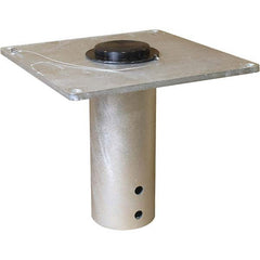 THERN - Davit Crane Bases Base Type: Flush Mount Base Finish/Coating: Galvanized - Eagle Tool & Supply