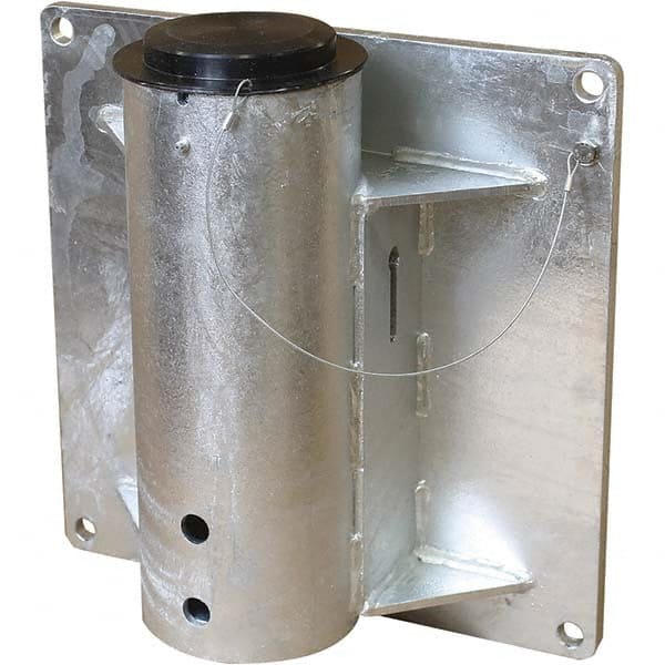 THERN - Davit Crane Bases Base Type: Wall Mount Base Finish/Coating: Galvanized - Eagle Tool & Supply