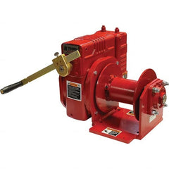 THERN - Winches Type: Worm Gear Hand Winch Line Pull Capacity (Lb.): 4,000 - Eagle Tool & Supply