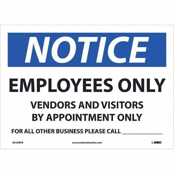NMC - Safety & Facility Labels Message Type: Security & Admittance Header: NOTICE - Eagle Tool & Supply