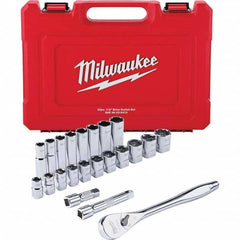 Milwaukee Tool - Socket Sets Measurement Type: Inch Drive Size: 1/2 - Eagle Tool & Supply