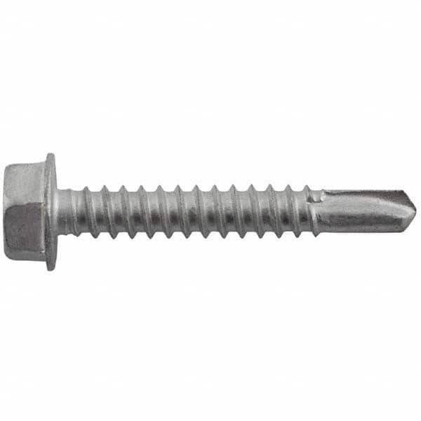 DeWALT Anchors & Fasteners - #12-14, Hex Washer Head, Hex Drive, 1-1/2" Length Under Head, #3 Point, Self Drilling Screw - Eagle Tool & Supply