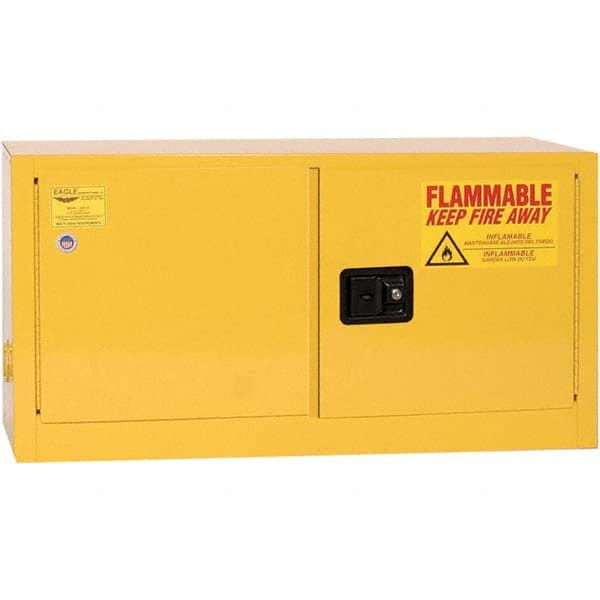 Eagle - Safety Cabinets Hazardous Chemical Type: Flammable and Combustible Liquids Color: Yellow - Eagle Tool & Supply