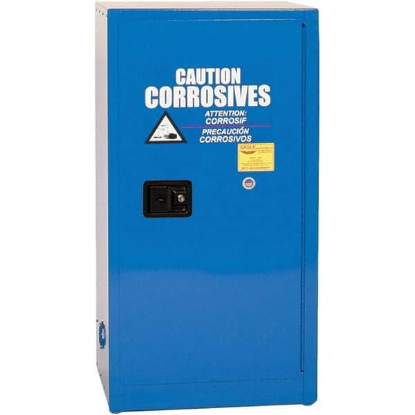 Eagle - Safety Cabinets Hazardous Chemical Type: Corrosive Chemicals Color: Royal Blue - Eagle Tool & Supply