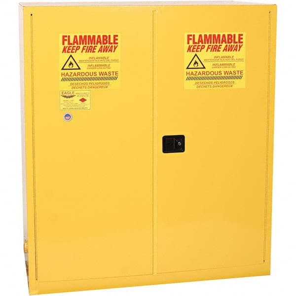 Eagle - Safety Cabinets Hazardous Chemical Type: Corrosive Chemicals Color: Yellow - Eagle Tool & Supply