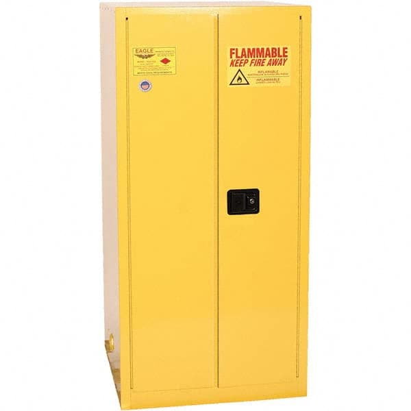 Eagle - Safety Cabinets Hazardous Chemical Type: Flammable and Combustible Liquids Color: Yellow - Eagle Tool & Supply