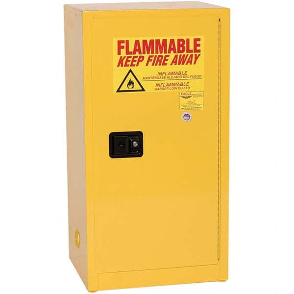 Eagle - Safety Cabinets Hazardous Chemical Type: Flammable and Combustible Liquids Color: Yellow - Eagle Tool & Supply