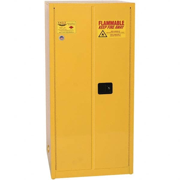 Eagle - Safety Cabinets Hazardous Chemical Type: Flammable and Combustible Liquids Color: Yellow - Eagle Tool & Supply