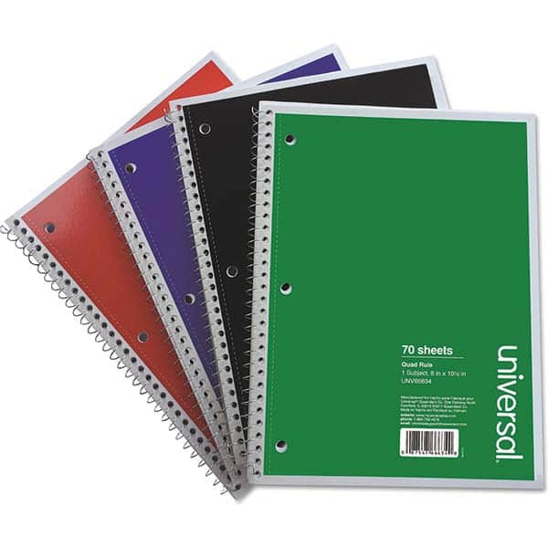 UNIVERSAL - Note Pads, Writing Pads & Notebooks Writing Pads & Notebook Type: Quadrille Pads Size: 10-1/2 x 8 - Eagle Tool & Supply