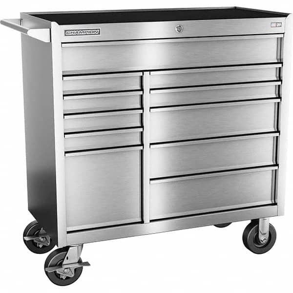 Champion Tool Storage - Tool Storage Combos & Systems Type: Wheeled Tool Cabinet Drawers Range: 10 - 15 Drawers - Eagle Tool & Supply