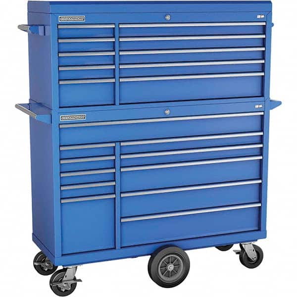Champion Tool Storage - Tool Storage Combos & Systems Type: Top Chest/Roller Cabinet Combo with Maintenance Cart Drawers Range: 16 Drawers or More - Eagle Tool & Supply