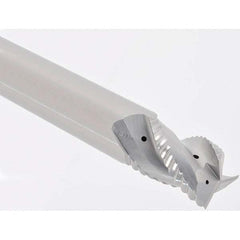SGS - 25mm Diam 3 Flute Solid Carbide 3mm Corner Radius End Mill - Exact Industrial Supply
