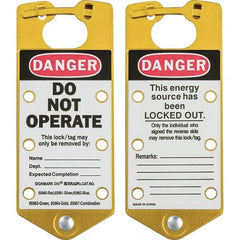 Brady - 1 5-Piece Single Jaw 1.429" Jaw Diam 6 Padlock Aluminum Lockout Hasp - Eagle Tool & Supply