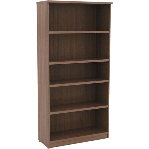 ALERA - Bookcases Height (Inch): 65 Color: Walnut - Eagle Tool & Supply