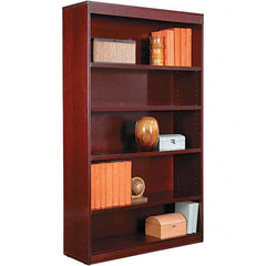 ALERA - Bookcases Height (Inch): 60 Color: Mahogany - Eagle Tool & Supply