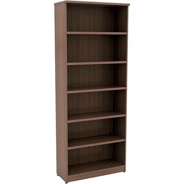 ALERA - Bookcases Height (Inch): 80-3/4 Color: Walnut - Eagle Tool & Supply