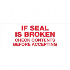 Tape Logic - Shipping & DOT Labels Message Type: Shipping Label Legend: If Seal is Broken - Eagle Tool & Supply