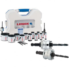 Lenox - Hole Saw Kits Minimum Saw Diameter (Inch): 5/8 Maximum Saw Diameter (Inch): 3 - Eagle Tool & Supply