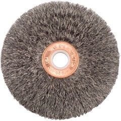 3″ Diameter-1/2″ Arbor Hole - Copper Center Stainless Straight Wheel - Eagle Tool & Supply