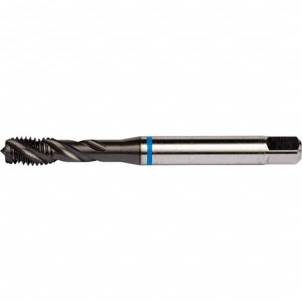 DORMER - 1-8 UNC 4 Flute 2B/3B Semi-Bottoming Spiral Flute Tap - Eagle Tool & Supply