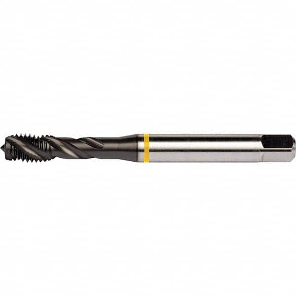 DORMER - 3/8-16 UNC 3 Flute 2B Semi-Bottoming Spiral Flute Tap - Eagle Tool & Supply