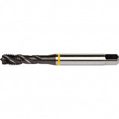 DORMER - 3/8-16 UNC 3 Flute 2B Semi-Bottoming Spiral Flute Tap - Eagle Tool & Supply