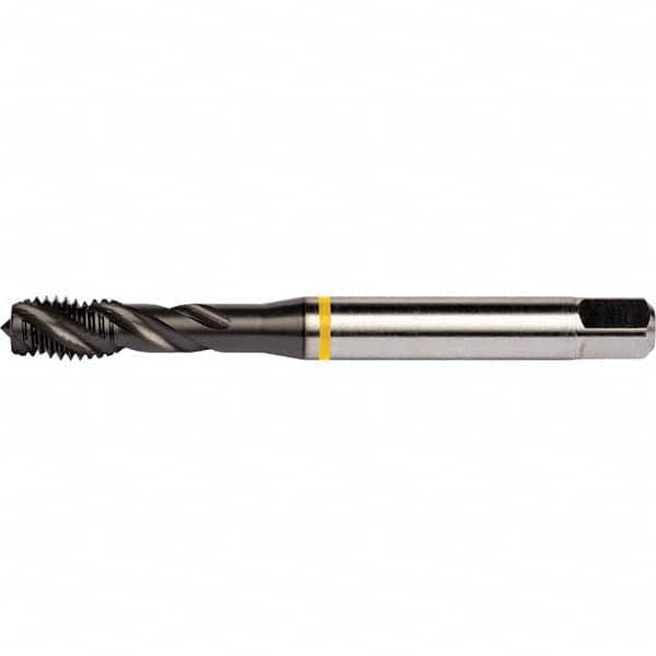 DORMER - 3/8-24 UNF 3 Flute 2B Semi-Bottoming Spiral Flute Tap - Eagle Tool & Supply