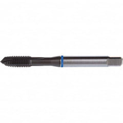 DORMER - 1/4-28 UNF 2B/3B 3 Flute TiAlN/WC/C Finish PM Cobalt Spiral Point Tap - Eagle Tool & Supply