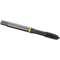 DORMER - 3/8-16 UNC 2B 3 Flute TiAlN Top Finish PM Cobalt Spiral Point Tap - Eagle Tool & Supply