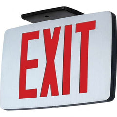 Hubbell Lighting - Illuminated Exit Signs Number of Faces: 1 Letter Color: Red - Eagle Tool & Supply