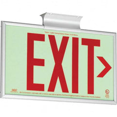 Hubbell Lighting - Illuminated Exit Signs Number of Faces: 1 Letter Color: Red - Eagle Tool & Supply