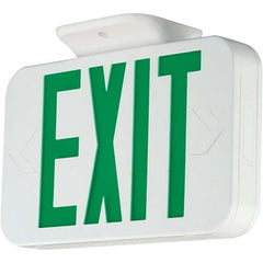 Hubbell Lighting - Illuminated Exit Signs Number of Faces: 1 Letter Color: Green - Eagle Tool & Supply