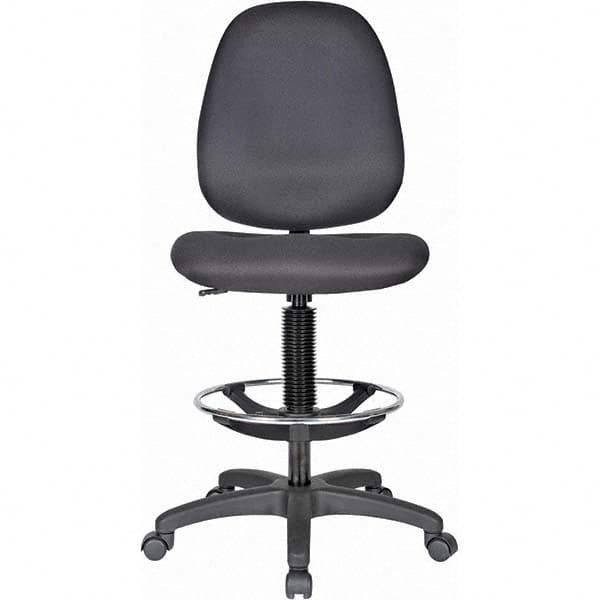 LISTA - 21 to 28-1/2" High Adjustable Height Swivel Stool - Eagle Tool & Supply