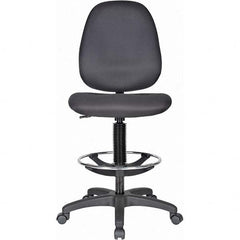 LISTA - 21 to 28-1/2" High Adjustable Height Swivel Stool - Eagle Tool & Supply