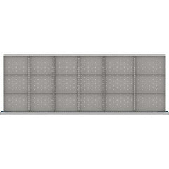 LISTA - 18-Compartment Drawer Divider Layout for 3.15" High Drawers - Eagle Tool & Supply