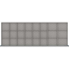 LISTA - 24-Compartment Drawer Divider Layout for 3.15" High Drawers - Eagle Tool & Supply